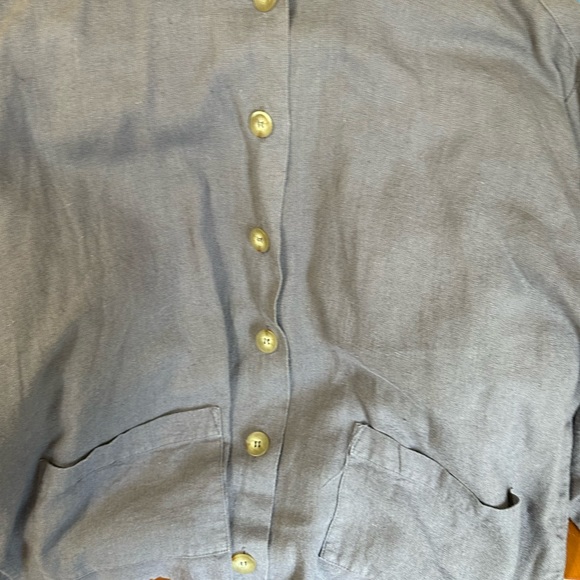 PA Company Boston - Boxy Linen Button Blouse - "One Size" - Picture 9 of 16